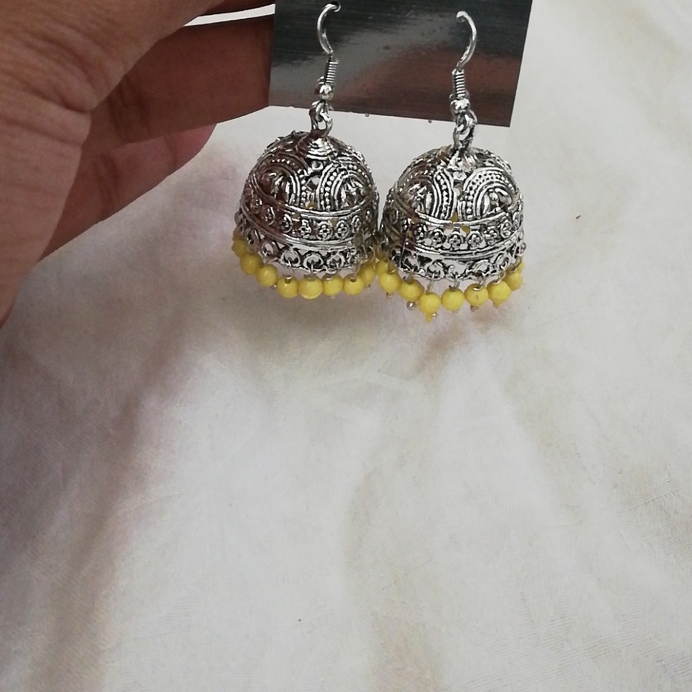 Ear rings yellow traditional